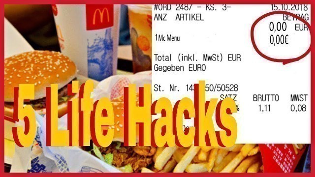 '5 McDonalds Life Hacks 