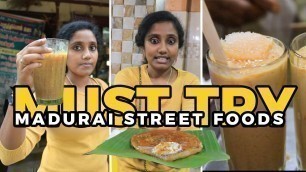 'Street foods of Madurai I Must try I Tastee with Kiruthiga'