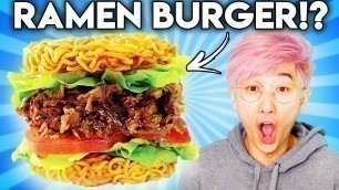 'Can You Guess The Price of These EXPENSIVE Burgers? (Ramen Burger, Waffle Sushi Burger, & MORE!)'