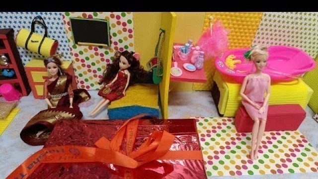 'bavani bathing time | Rekha received gift | mini Indian food'