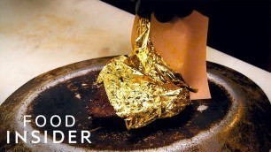 'What A $400 Gold-Covered Steak Tastes Like | What\'s It Taste Like'