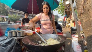 'Pinky Didi From Mumbai Makes Delicious Noodles | Indian Street Food'