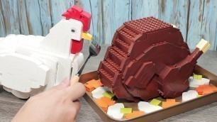 'Eating Lego Honey Grilled Chicken In Real Life | Stop Motion Cooking ＆ ASMR 4K'