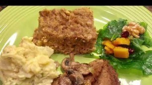 'Mouth Watering Vegan Southern Cornbread Dressing! | Vegan Soul Food | Family Dinner'