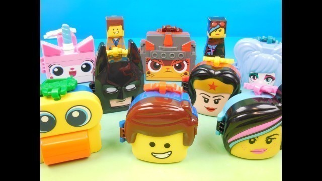 '2019 THE LEGO MOVIE 2 THE SECOND PART SET OF 8 McDONALDS HAPPY MEAL TOYS REVIEW'