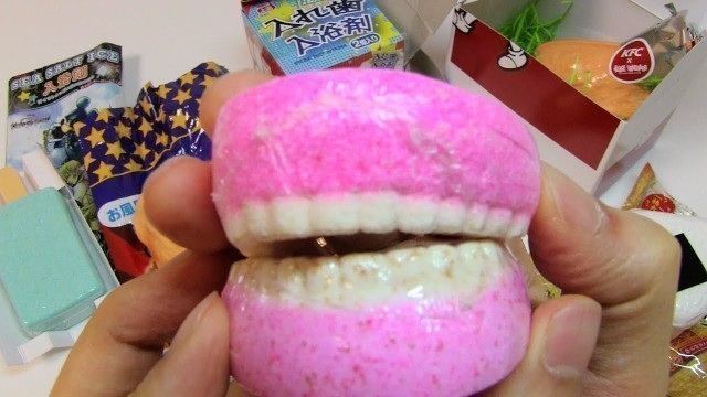 'ASMR Prize Bath Bomb #343 Food and Fake Tooth Bath Bombs'