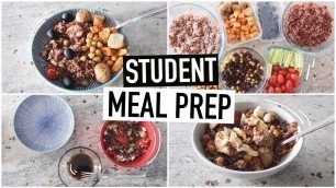 'STUDENT MEAL PREP WITH ME | easy meals for university'