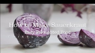 'How to Make Sauerkraut - Easy Fermented Food - Healthy Gut'