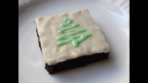 'Chocolate Mint Brownies - Christmas Brownie Recipe'