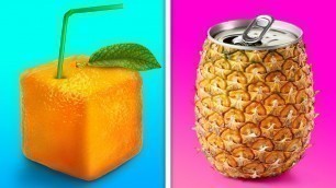 '26 FANTASTIC FOOD HACKS || DIY SQUARE FRUITS'