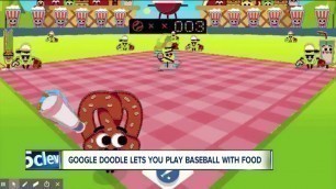 'Google doodles let you play baseball with food'