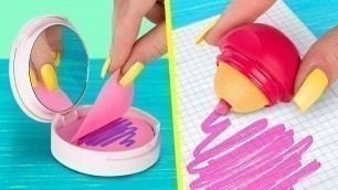 '11 DIY Weird School Supplies You Need To Try / School Pranks And Life Hacks'