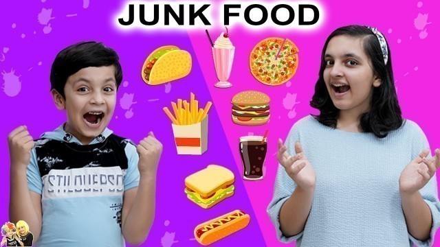 'JUNK FOOD CHALLENGE | Eating favourite food with toothpick | Aayu and Pihu Show'