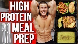 'VEGAN MEAL PREP FOR MUSCLE | EASY HIGH PROTEIN MEALS'