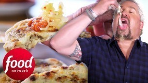 'Guy Fieri Tries Salvadoran Chicharrón Pupusas And Chickpea Fries | Diners, Drive-Ins & Dives'