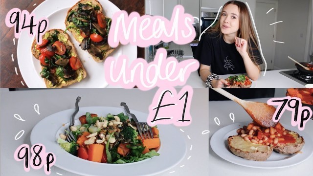 'HEALTHY MEALS ALL UNDER £1 ♡ cooking for uni on a budget!'