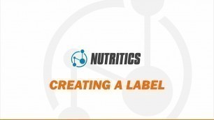 'Nutritics Tutorials - Label Maker'