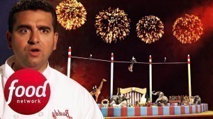 'Buddy Makes A Circus Cake With Figurines, Sparklers & A Hoop Of Fire! | Cake Boss'