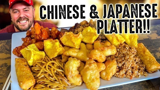 'Massive \"Twin Dragon\" Japanese Hibachi and Chinese Food Challenge!!'