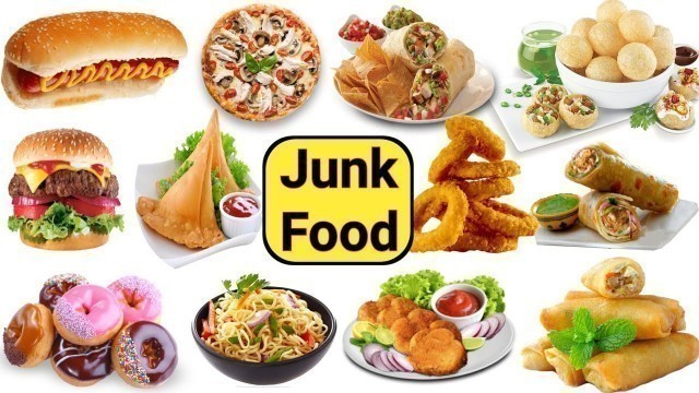 'Junk food Name | Junk Food | Junk Food Vocabulary | Fast Food Name | Fast Food'