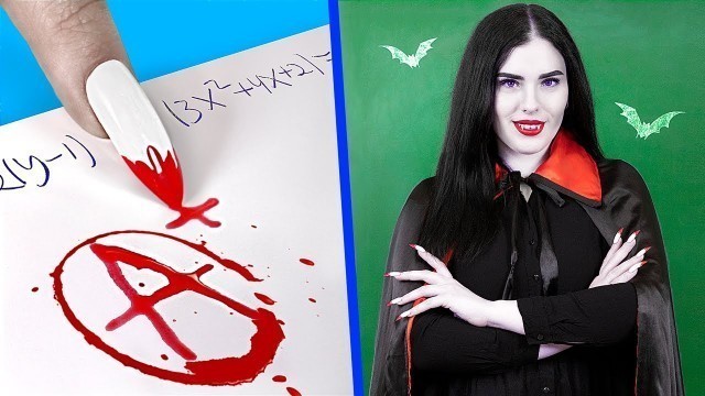 'What If Your Professor Is a Vampire? / 8 DIY Vampire College Supplies'