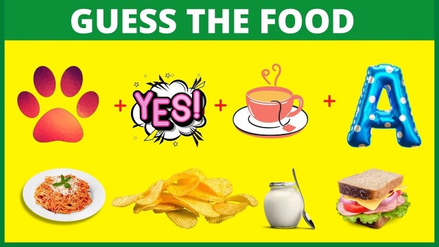 'Guess The Food Name | Food Emoji | Cool Puzzles | Test Your Brain | Emoji Puzzle'