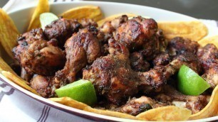 'Jerk Chicken Wings - Spicy Jamaican Jerk Hot Wings Recipe'