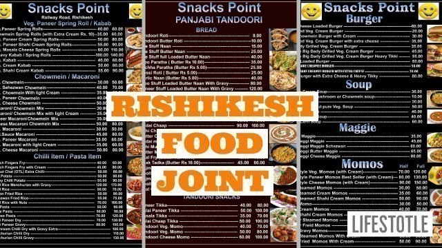 '2. Amazing food joint in Rishikesh 2020 - Snacks Point! Something different from Cafes in Rishikesh.'