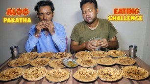 'Massive Aloo Paratha Eating Challenge | Punjabi Aalu Paratha Competition | Food Challenge India'