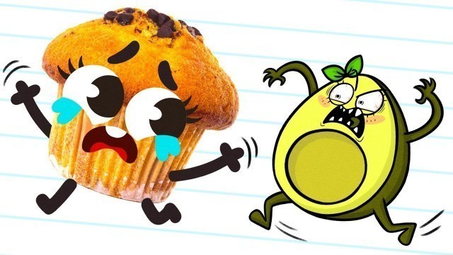 'Cutefood Doodles vs Avocado'