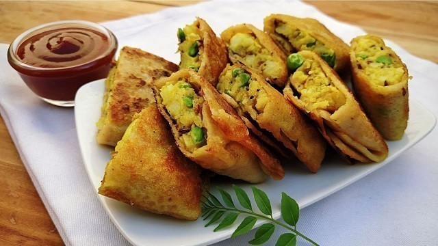 'Wheat Potato Wrap Recipe in Hindi by Indian Food Made Easy'