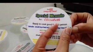 'packaging product l sticker product label l food packaging l sample label sticker l food pack'
