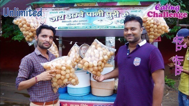 'Unlimited Golgappa Eating Challenge | Panipuri Eating Competition | Food Challenge India'