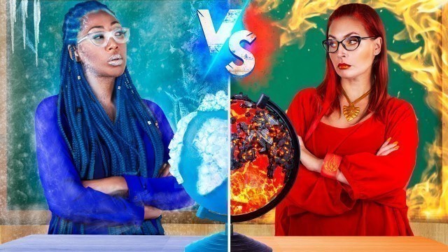 'Hot vs Cold Teacher / 16 DIY Weird College Supplies'