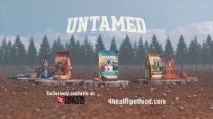 The hunt for protein-rich pet food is over. Introducing 4health Untamed.  (:60)