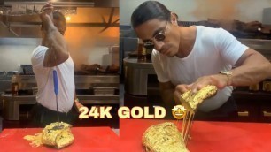 'Salt Bae Makes 24 Karat Gold Steak in Nusret Steakhouse || The King Of Meat'