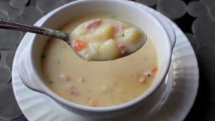 'Ham and Potato Soup Recipe - Ham and Potato Chowder'