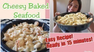 'Easy baked seafood recipe | 15 minutes meal , easy dinner recipe'