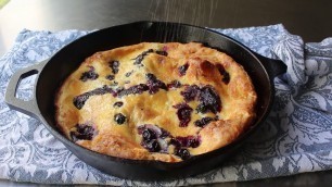 'Blueberry Dutch Baby - German Pancake - Food Wishes'