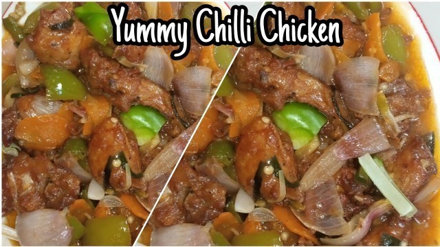 'Yummy Chilli Chicken Recipe || Easy Food Channel By Khadija'