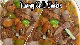 'Yummy Chilli Chicken Recipe || Easy Food Channel By Khadija'