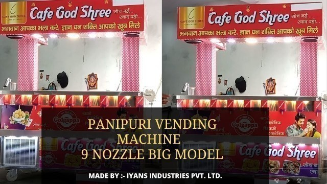 'PANIPURI VENDING MACHINE|| STREET FOOD CART|| GOLGAPPA MACHINE|| PANIPURI WATER FILLING MACHINE ||'