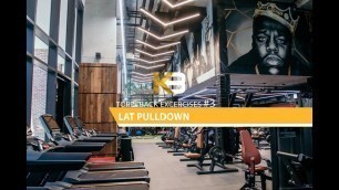 'Lat Pulldown Exercise Number One by King Beats Fitness'