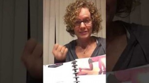 'Track your goals in a fitness planner'