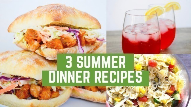 '3 Summer Dinner Recipes | VEGAN & EASY'