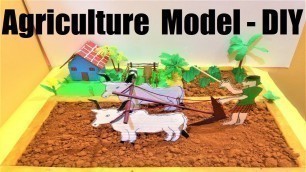 'agriculture model making DIY | science project | organic farming | science model | howtofunda'