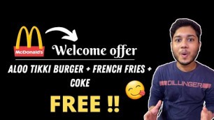 'McDonald\'s Free Value Meal Offer | McDonald\'s Welcome Offer'