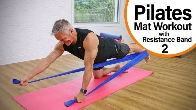 'Intermediate Pilates Mat Workout with Resistance Band 2 - 15 Minute'