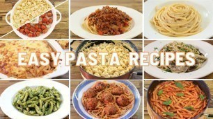 '10 Easy Pasta Recipes'