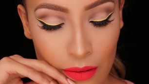 'Yellow Graphic Liner - Barbie Makeup Look l Desi Perkins'